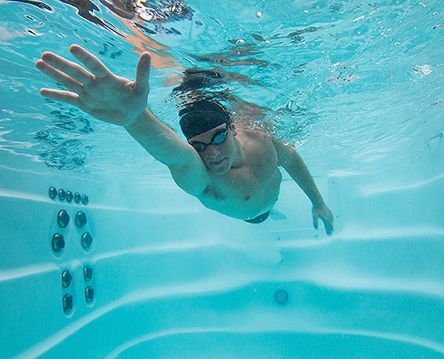 Michael Phelps Swim Spa Outdoors